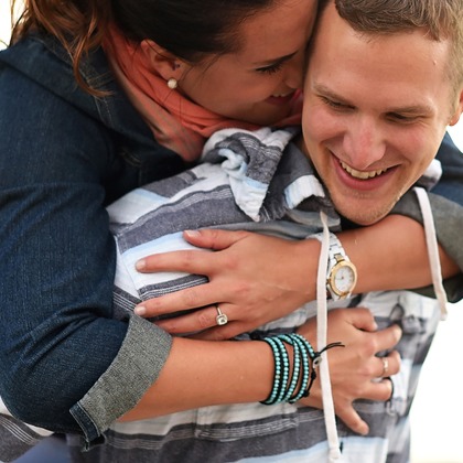 Photo of Engagement Portfolio taken by Jen Linfield Photography