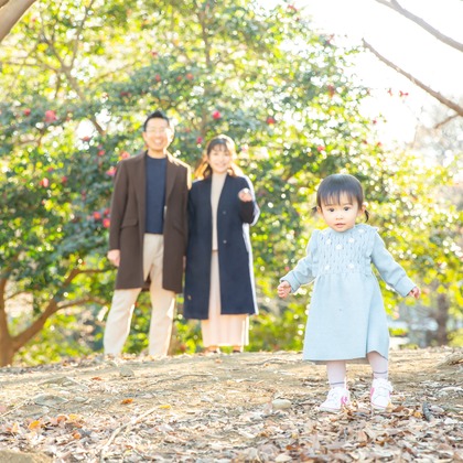 今泉秀樹が出張撮影した「昭和記念公園」の家族写真