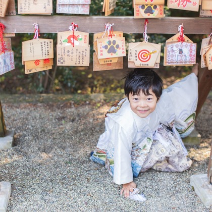 荒畑けいこが出張撮影した「七五三（５歳、３歳）」の家族写真