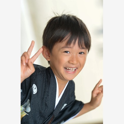 スタジオファンタスが出張撮影した家族旅行, 子供たち, 顎が写った七五三フォトの写真