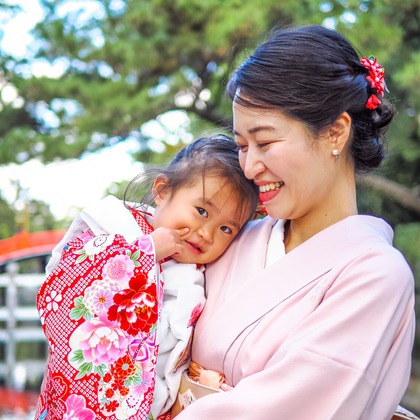 中村雅樹が出張撮影した記念写真, 成人式, オレンジが写った七五三フォトの写真