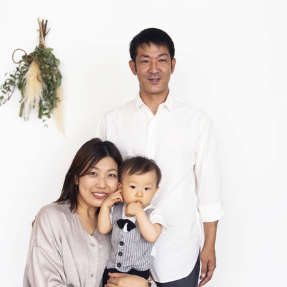 Hamuこども写真館が撮影した家族写真の出張撮影の写真