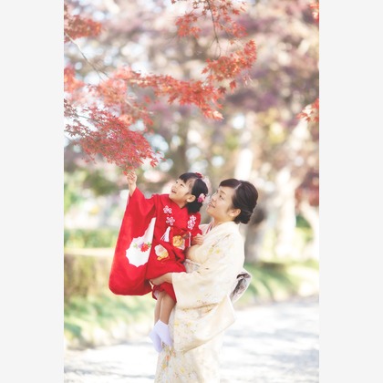 荒畑けいこが出張撮影した「七五三（５歳、３歳）」の家族写真