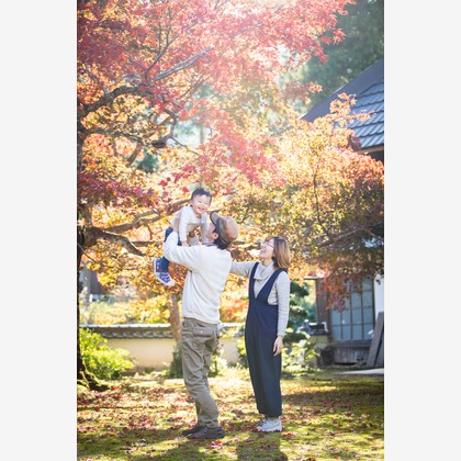 酒井大輔が出張撮影した家族写真, 植物, 七五三が写った家族写真の出張撮影/七五三フォトの写真