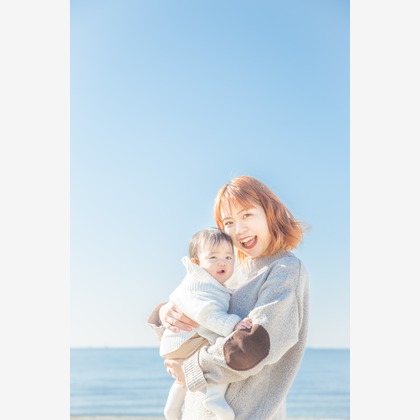 今泉秀樹が出張撮影した「稲毛海岸」の家族写真