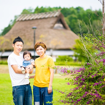 酒井大輔が出張撮影した家族写真, 植物, 七五三が写った家族写真の出張撮影/七五三フォトの写真