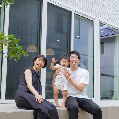 高夏写真店が出張撮影した「家族写真の撮影」の家族写真