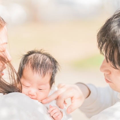 池田廉が出張撮影した「公園にて」の家族写真