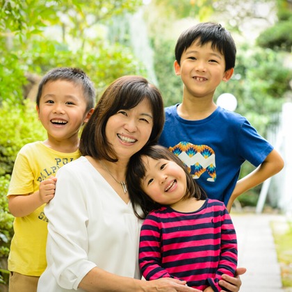 名畑文巨写真事務所が出張撮影したTemma Tenjin Hanjo Tei, 虹彩, 祖父母が写った家族写真(キッズ,ベビーフォト)の写真