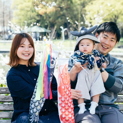 木村知佳が撮影したニューボーンフォト/家族写真の出張撮影/お宮参りの写真