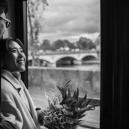 Photo of Photo-wedding in Paris - fall version taken by Petite Nao Photography