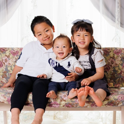 松井シンジが撮影した家族写真の出張撮影の写真