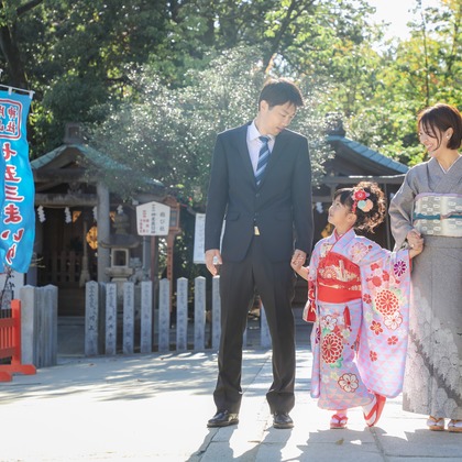 r.n.m Photolifeが出張撮影した「七五三」の家族写真