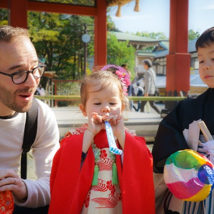 Aya Petite Photographyが出張撮影した「七五三出張撮影」の家族写真