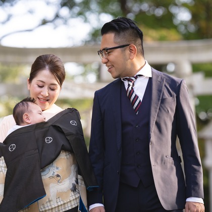 PHOTO 104が出張撮影した「お宮参り」の家族写真