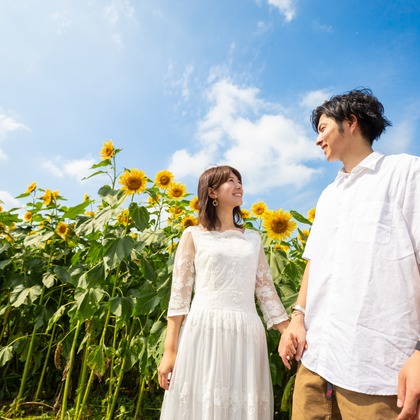 出張撮影ななが撮影したエンゲージメントフォトの写真