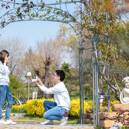 出張撮影ななが撮影したエンゲージメントフォトの写真