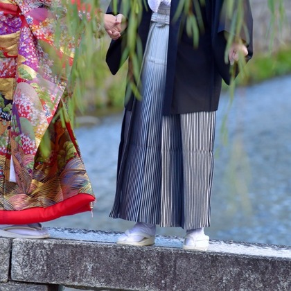 Photo of Pre Weddingphotoshoot at kyoto with kimono in autumn taken by Kiki photo works