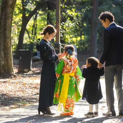 Minminが出張撮影した「七五三」の家族写真