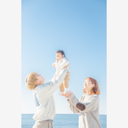 今泉秀樹が出張撮影した「稲毛海岸」の家族写真