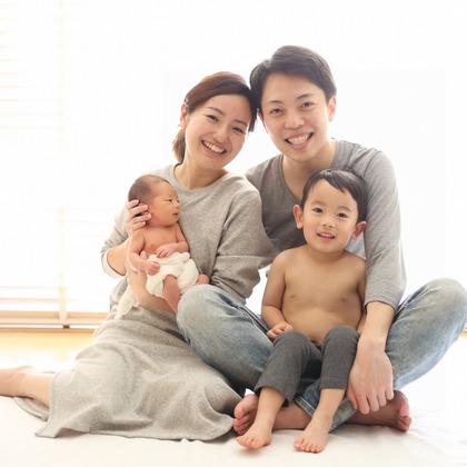 出張撮影HUG TIMEが撮影したスタジオ撮影の写真