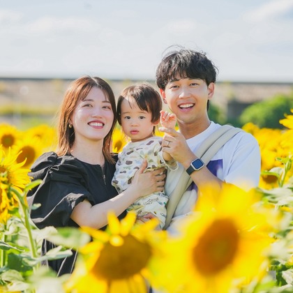 石井凡騎が出張撮影した赤ちゃん・幼児服, 慰め, 乳児が写った家族写真(キッズ,ベビーフォト)の写真