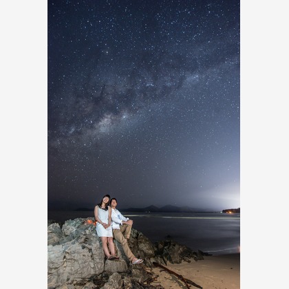 スマイルケアンズが撮影した「ケアンズの星空ビーチフォト」の写真