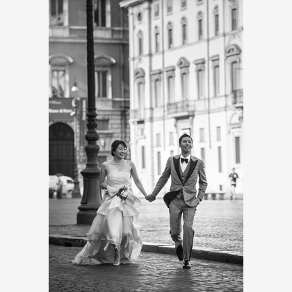 Photo of Wedding in Rome - Trevi Fountains, Spanish Steps, Piazza del Popolo, Piazza Navona, Pantheon taken by Kyoko Ide Photography