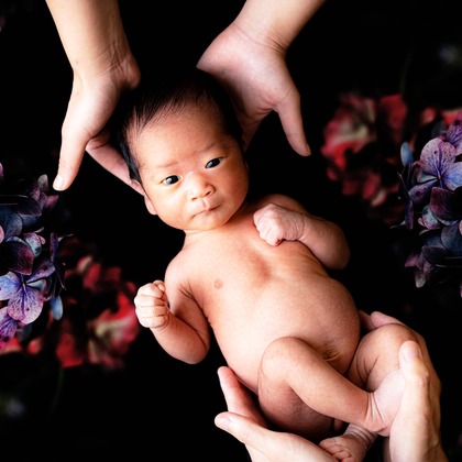 kudophotoが撮影したニューボーンフォト/家族写真の出張撮影の写真