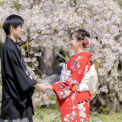 Photo of Japanese style pre-wedding photo shoot taken by Osaka Photo Factory