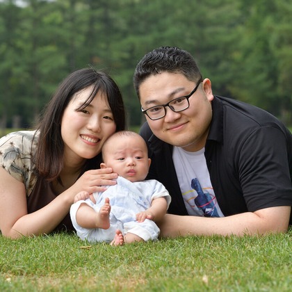 須貝フォトサービスが撮影した家族写真の出張撮影の写真