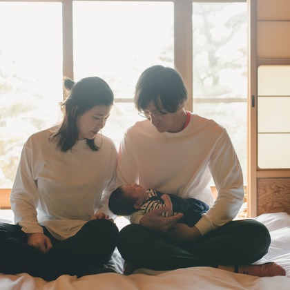 山口亮が撮影したニューボーンフォトの写真