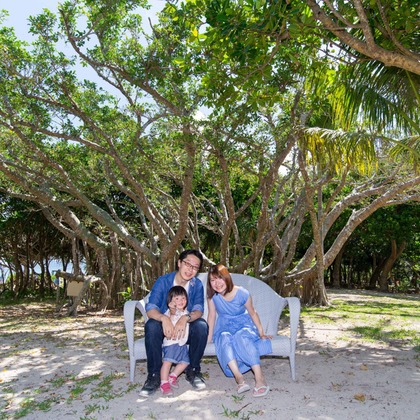 石垣島メモリアルフォトが撮影した家族写真の出張撮影の写真