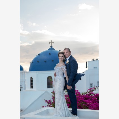 Photo of Santorini Wedding Ceremony taken by Olga Chalkiadaki