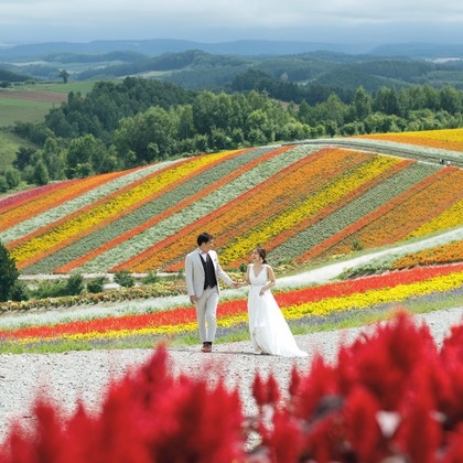 uno e creative act.が撮影した「富良野・美瑛　ロケーションフォトウェディング」の写真