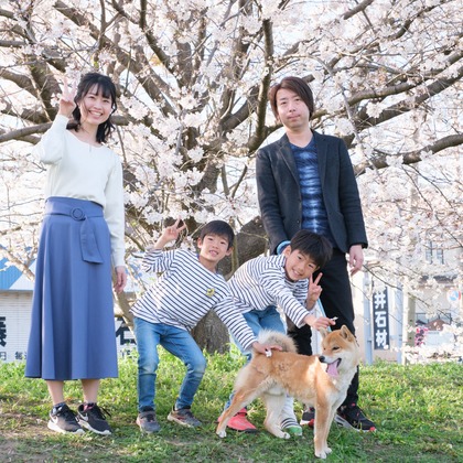 高夏写真店が撮影した家族写真の出張撮影の写真