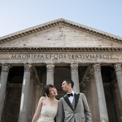 Photo of Wedding in Rome - Trevi Fountains, Spanish Steps, Piazza del Popolo, Piazza Navona, Pantheon taken by Kyoko Ide Photography
