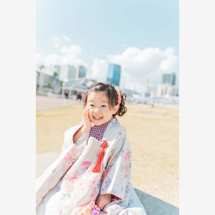 ツムグラフィーが出張撮影した家族写真, 七五三, 衣類が写ったエンゲージメントフォトの写真