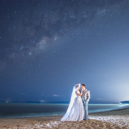 スマイルケアンズが撮影した「ケアンズの星空ビーチフォト」の写真