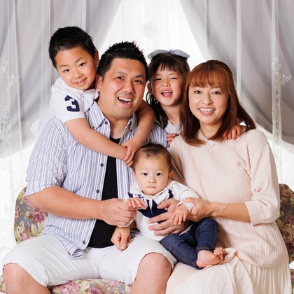 松井シンジが撮影した家族写真の出張撮影の写真