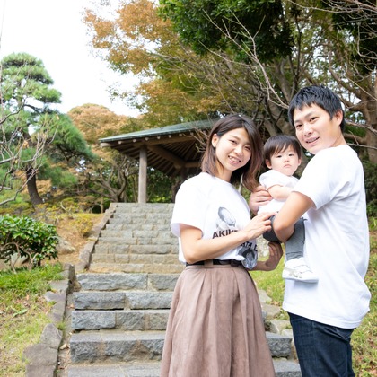 瀧澤 唯が出張撮影したお宮参り, 肌, 衣類が写った家族写真の出張撮影の写真