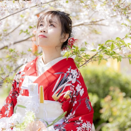 Photo of Japanese style pre-wedding photo shoot taken by Osaka Photo Factory