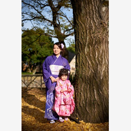 ProPhotos Japanが出張撮影した家族旅行, 七五三衣装, 秋が写ったハネムーンフォトの写真