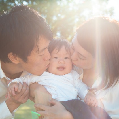 ゆのみふぉとが出張撮影した自然の中の人々, 子供たち, 家族写真が写った家族写真の出張撮影の写真