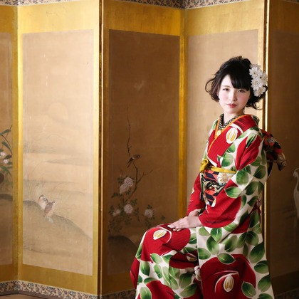 スマイルハンターが出張撮影した家族写真(キッズ,ベビーフォト)などが写った「成人式フォト」の家族写真