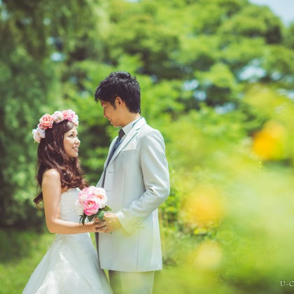 U-CONCENT (香川裕貴)が撮影した「ドレスロケーション前撮り宝ヶ池・賀茂社賀茂川」の写真