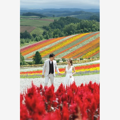 uno e creative act.が撮影した「富良野・美瑛　ロケーションフォトウェディング」の写真