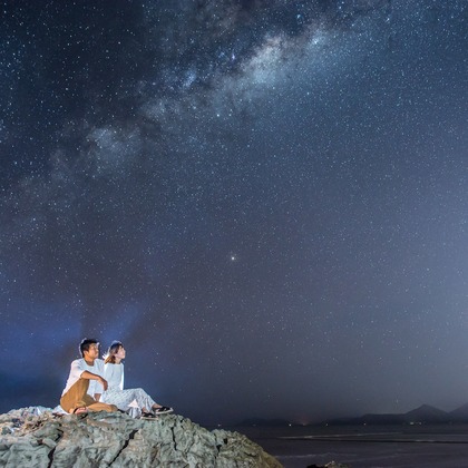 スマイルケアンズが撮影した「ケアンズの星空ビーチフォト」の写真