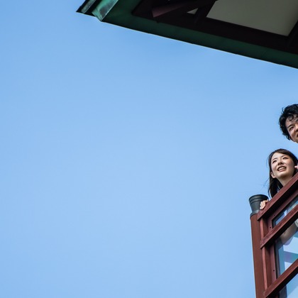 吉田　亘が撮影した旅行先の記念撮影の写真