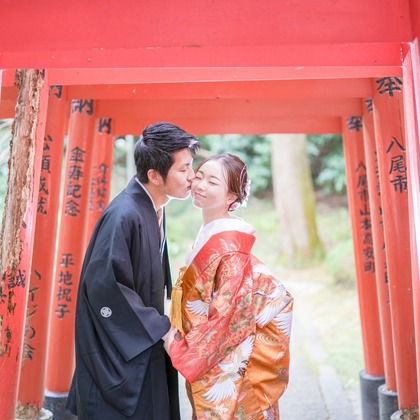 Photo of wedding kimono taken by Eve
